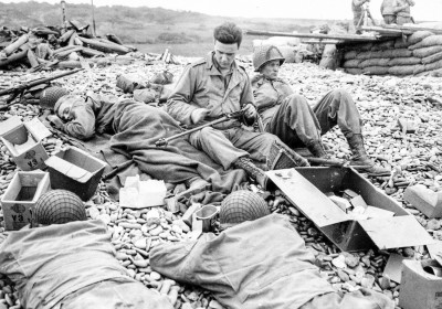 Beach photos around D-day