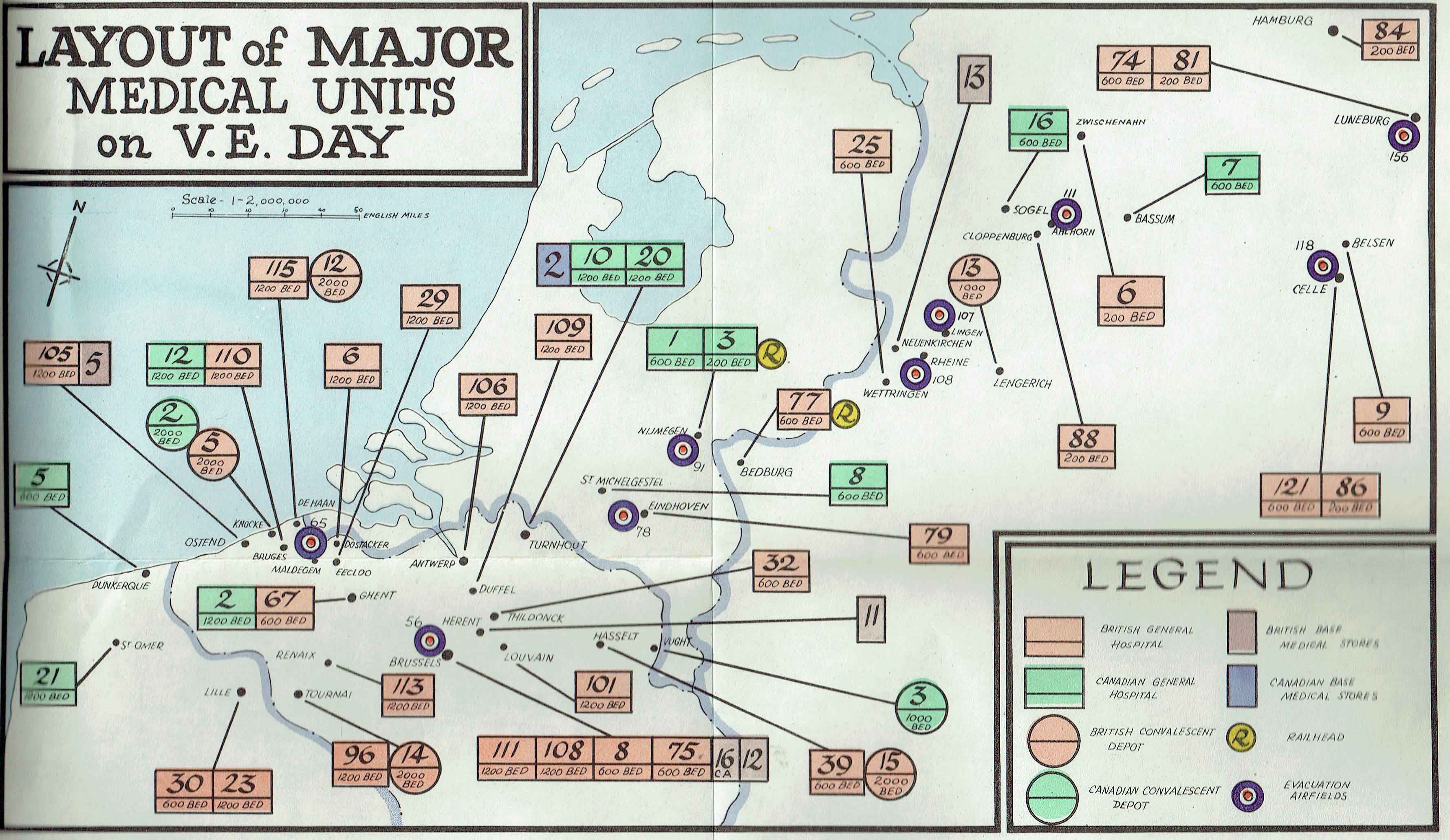 major medical units VE day b