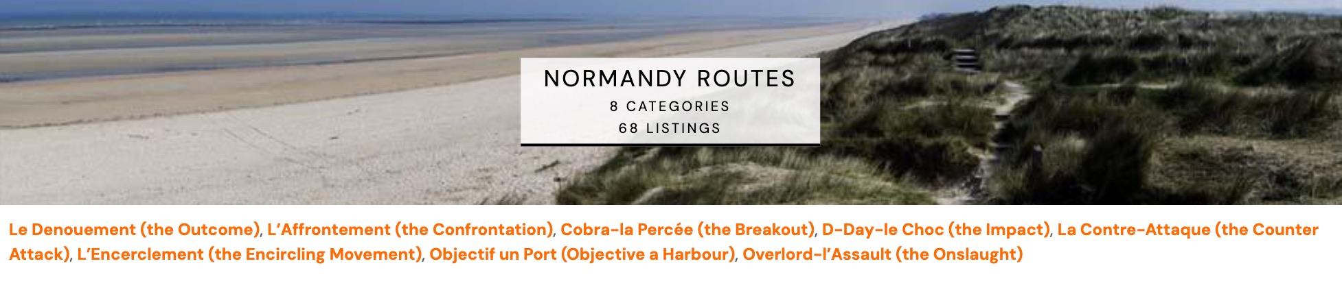 ww2 normandy routes