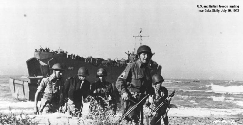 Operation Husky USA landing in Sicily