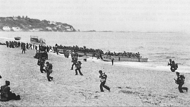 USA troops landings near Surcouf