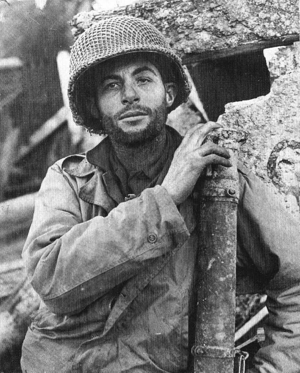 US Signal Corps made this photo GI at Cherbourg
