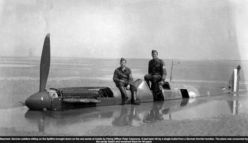 Flight of Spitfire I P9374 and Flying Officer P Casenove on 1940-05-24