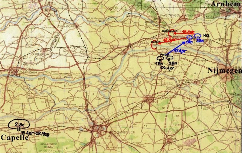 1st Belgian Infantry Brigade (Piron) 1st Battalion occupies Druten