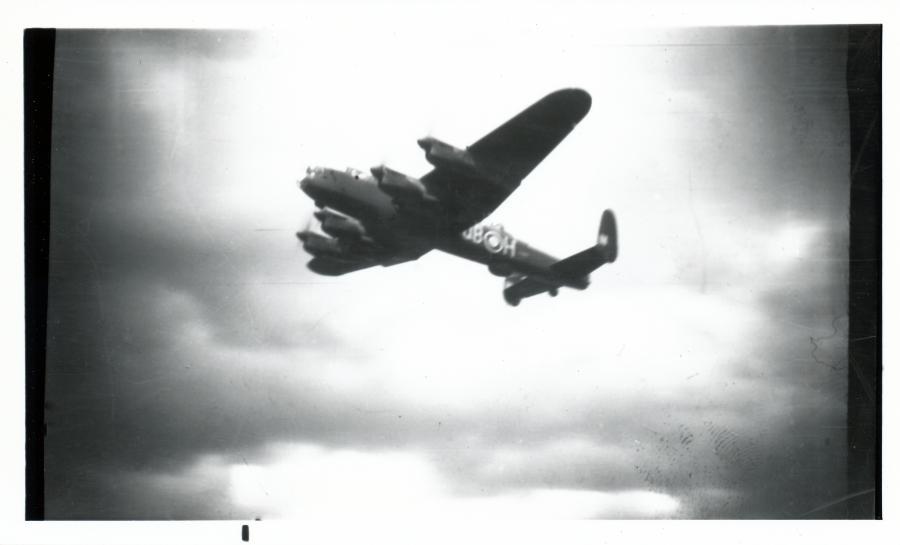 Rare photos of Frank Atkinson (RCAF 415 Squadron)  Lancaster QB-H