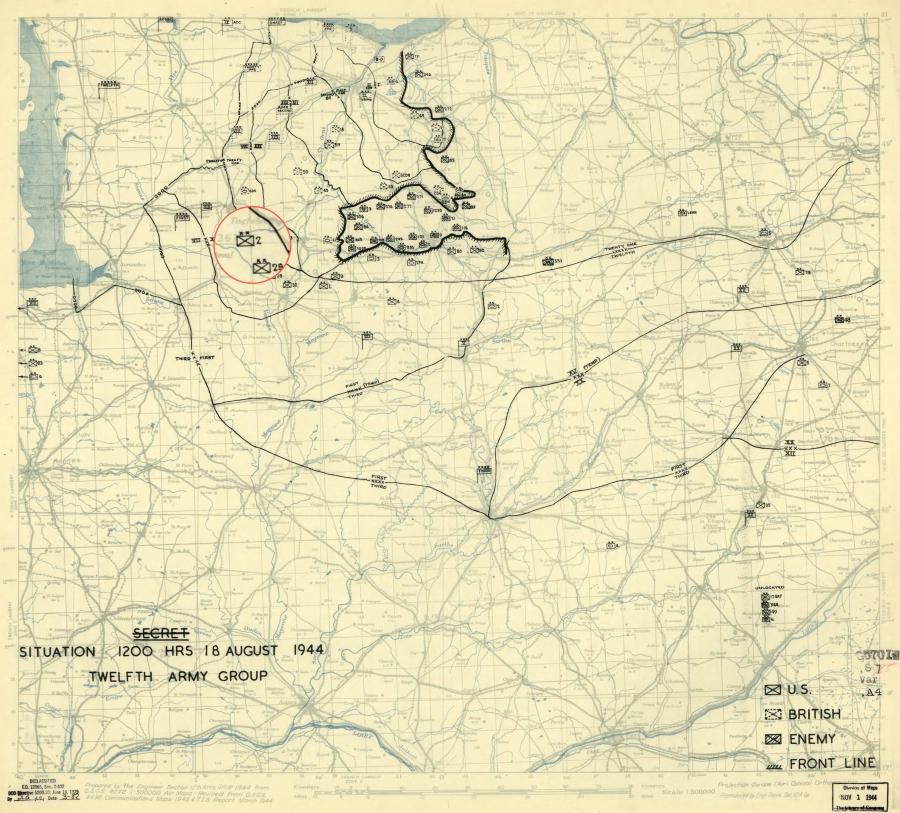 2 Infantry Division (USA) departed en route to Brest