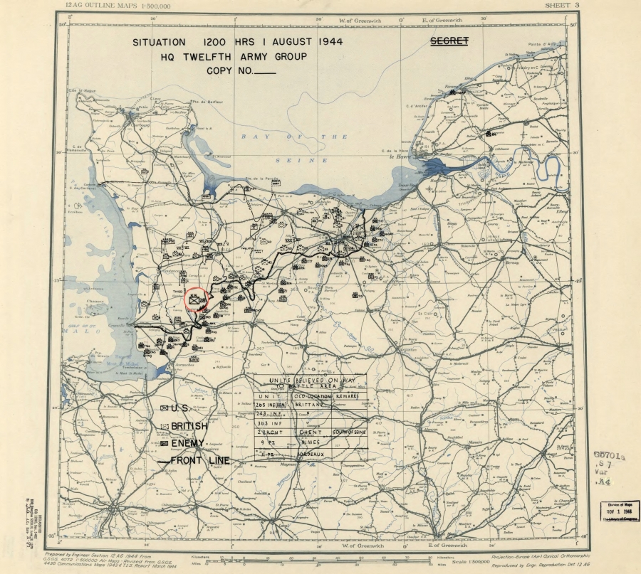 28 Infantry Division (USA) secured Percy