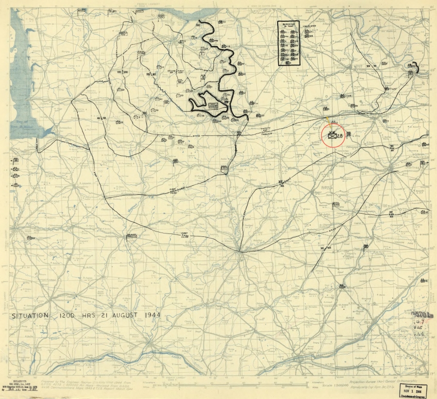 28 Infantry Division (USA) seized Verneuil