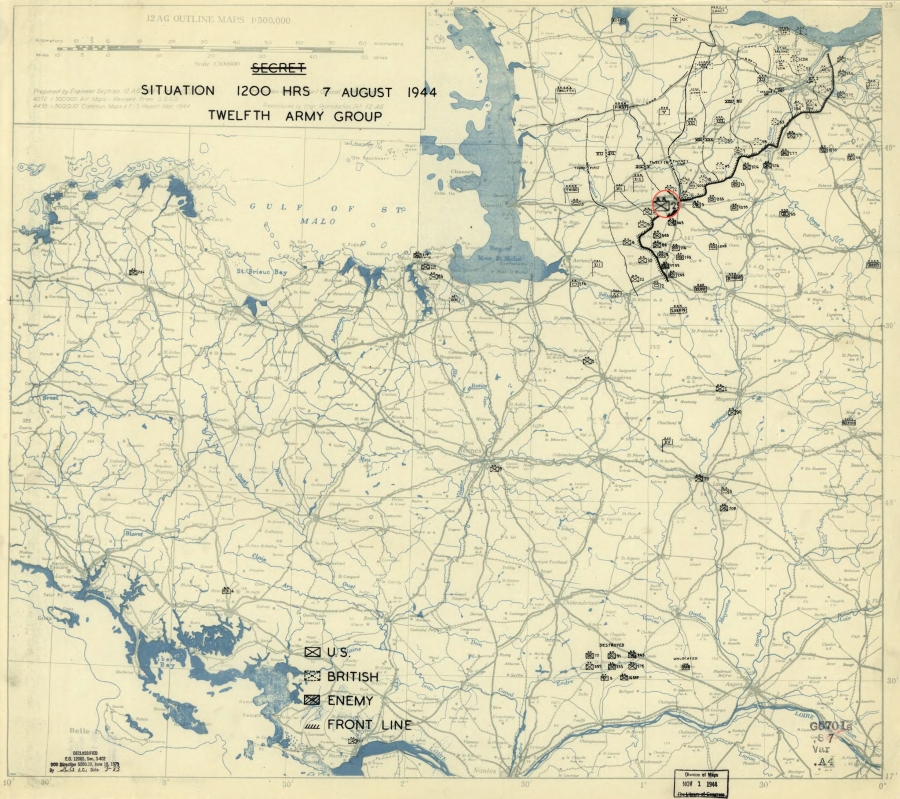 29 Infantry Division (USA) secured Vire