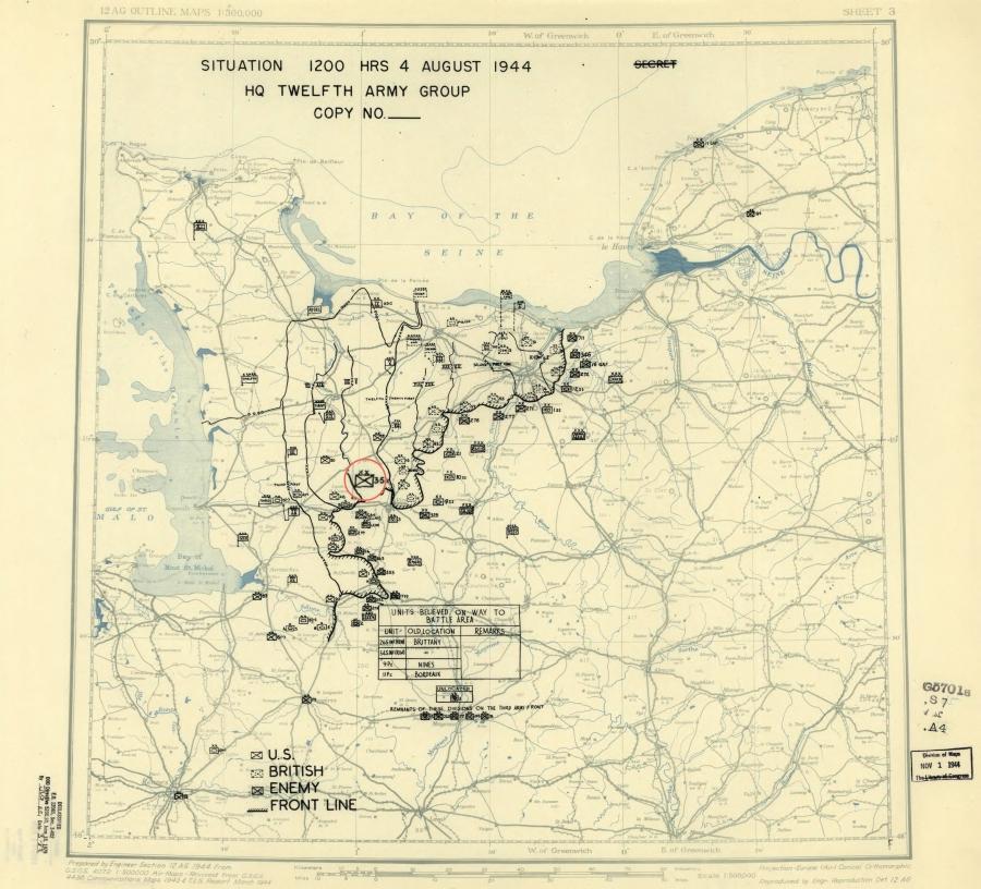 35 Infantry Division (USA) continued its attack and forced the Vire River