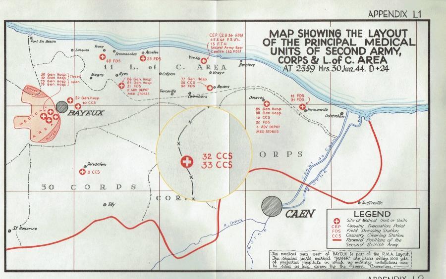 32 Casualty Clearing Station near Secqueville