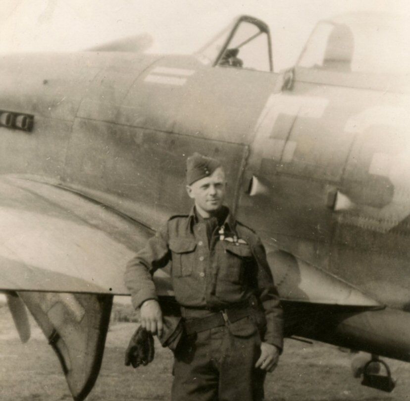 Flight of Typhoon Ib PD446 and Flying Officer E J D McKay on 1945-01-20