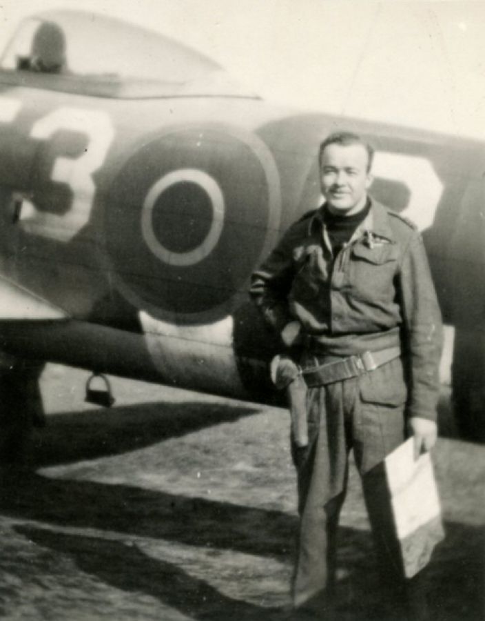 Flight of Typhoon Ib SW393 and Squadron Leader J R Beirnes on 1945-06-01