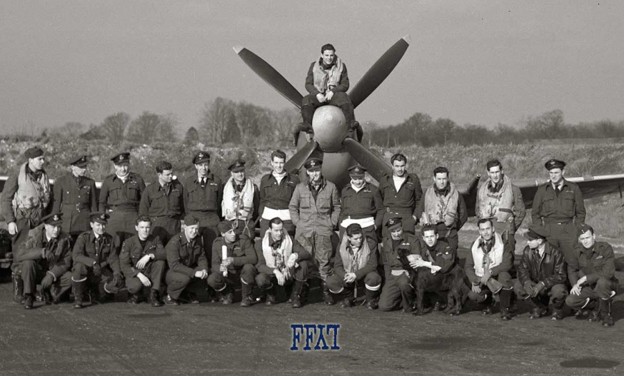 Flight of Spitfire IX MJ141 and Flight Lieutenant J C Campbell on 1944-07-12