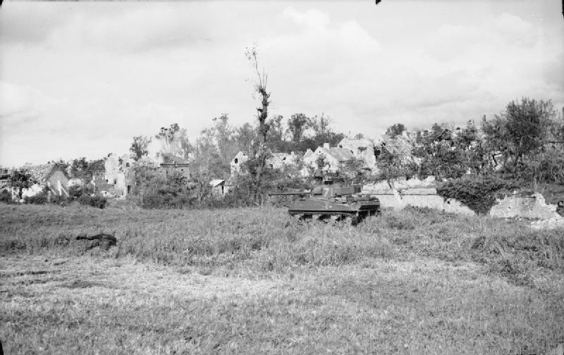 13th/18th Royal Hussars near Bréville, Calvados,