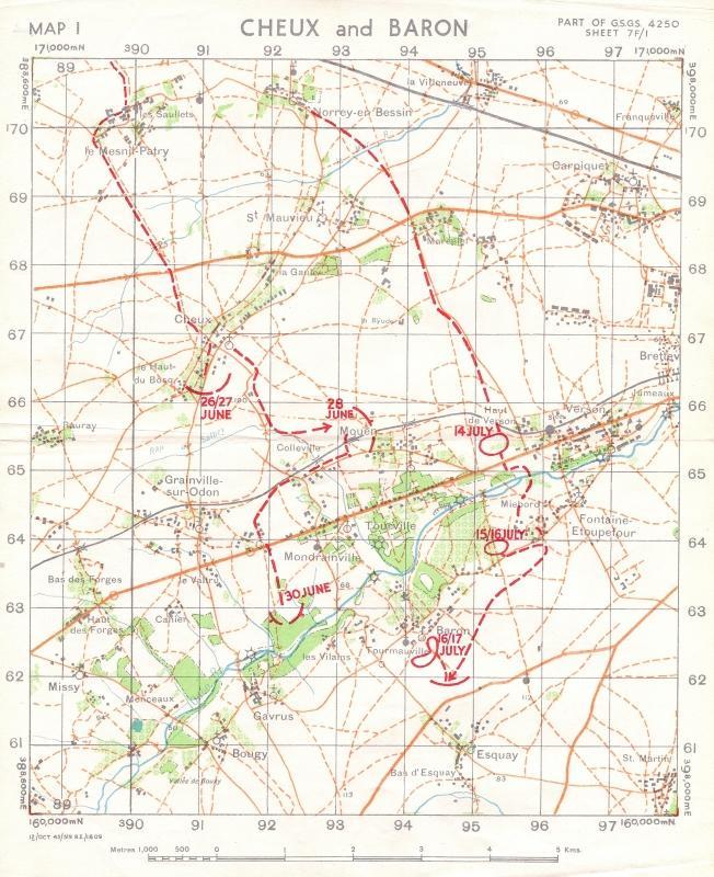 10 The Highland Light Infantry assembly area at HAUT DE VERSON