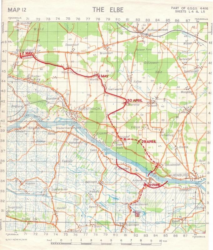 10 The Highland Light Infantry advance some three miles through close and wooded country