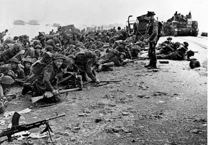 1 South Lancashire Regiment landed at Sword Beach