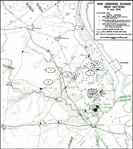 506 Parachute Infantry Regiment Easy Company Landing near Saint Côme du Mont