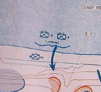 115 Infantry Regiment (USA) landing on Easy Red