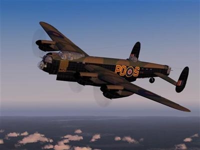 Lancaster lost at North Sea (30 km NW Ameland) on 08-07-1942 (SGLO ref: T1687)