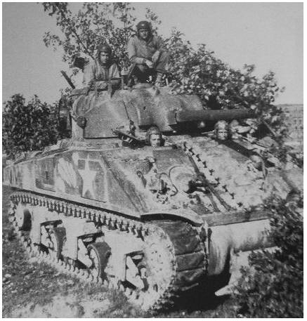 37 Tank Battalion (USA) embarking at Utah Beach