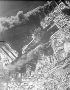 Aerial view of Toulon, France, 28 Nov 1942