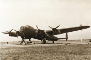 Avro Lancaster III (LM320 FZ-C) on a mission to Düsseldorf on 1943-05-26