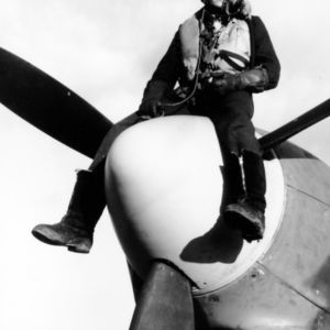 Flight of Typhoon Ib MP131 and Flying Officer N E Dawber on 1944-11-18