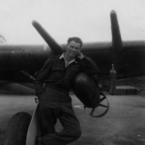 Flight of Typhoon Ib MP181 and Pilot Officer W J Kinsella on 1945-04-04