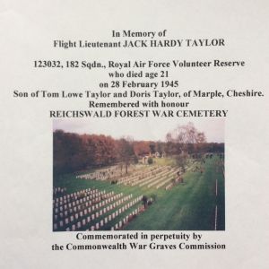Flight of Typhoon Ib SW415 and Flight Lieutenant J H Taylor on 1945-02-28