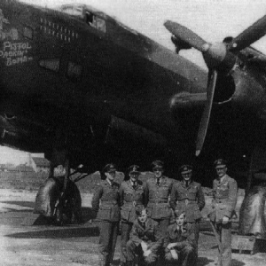 Avro Lancaster X (KB806 SE-X) on a mission to Leuna on 1945-01-15