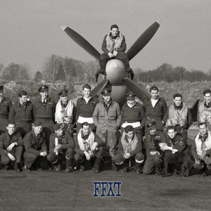 Flight of Spitfire IX MJ141 and Flight Lieutenant J C Campbell on 1944-07-12