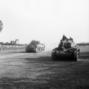 7th Armoured Division (UK) near Demouville day 1